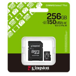 Card Kingston Canvas Select Plus Gen3 256GB MicroSDXC Clasa 10 + Adaptor