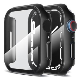 Husa smartwatch Techsuit pentru Apple Watch 7 Neagra