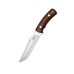 Cutit Vanatoare Joker Gamo CR51 Lama Otel Inoxidabil 15CM cu Teaca Piele Inclusa Maro