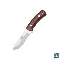 Cutit Vanatoare Joker Oso CR54 Lama 12CM Teaca Piele Inclusa Maro