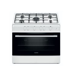 Aragaz NobelTek Cooking NLT 6903A/G1 60x90cm Plita si Cuptor pe Gaz 5 Arzatoare Grill Alb
