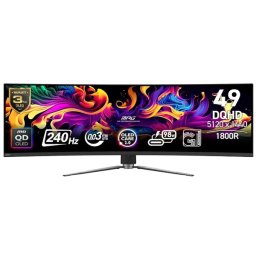 Monitor MSI 341CQPX QD-OLED 34.18inch QD-OLED Curbat 1800R UWQHD 0.03ms 240HZ Negru