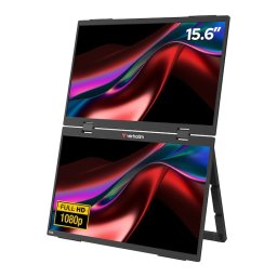 Monitor Dual Portabil Verbatim 32403 Essentials IPS 15.6Inch FHD 16:9 Negru