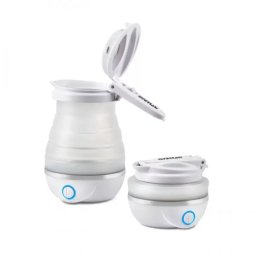 Fierbator de Apa Pliabil G3Ferrari Compa 0.8l 820W Recipient din Silicon Alb
