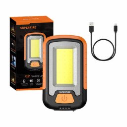 Lanterna de Atelier Superfire G21 650lm Autonomie 8h USB Multicolor