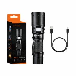 Lanterna Superfire Latarka X60-T 1500lm USB IP34 Negru