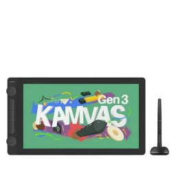 Tableta Grafica HUION Kamvas 16 Gen 3 15.8Inch Bluetooth Negru