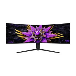 Monitor Gaming Curbat TCL 57R94 QD-mini LED 57Inch Dual 4K UHD 120Hz 1Ms Boxe 2x 10W Alb