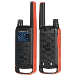 Statie Radio Motorola PMR Portabila Talkabout T82 set 2 Buc 16 Canale 10 Km Negru