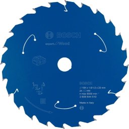 Bosch Bosch Powertools Professional circular saw blade Expert for Wood, O 184mm, 24Z bore 20mm, for cordless hand-held circular saws