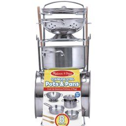 Jucarie Spinmaster Melissa si Doug Stainless Steel Pot