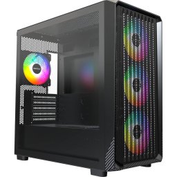 Montech X5M, tower case black, tempered glass