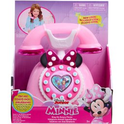 Telefon cu Efecte Luminoase Èi Sonore Just Play Disney Junior Minnie Mouse Roz