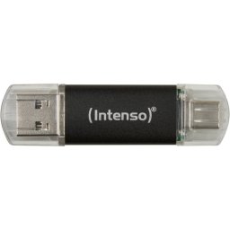 Memorie USB Intenso Twist Line 512GB Interfata USB-A 3.2 Gen 1 si USB-C 3.2 Gen 1 Negru