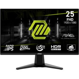 Monitor LED MSI MAG 255F E20 IPS 24.5inch Full HD 1920 x 1080 HDMI DisplayPort 200Hz 0.5ms Negru