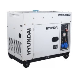 Generator de Curent Monofazat Hyundai DHY-8600SE-LRS cu Motor Diesel 4 Timpi 12CP Putere 6.3kW