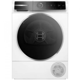 Uscator de Rufe Bosch WQB246CNBY Condensare si Pompa de Caldura 9Kg Alb