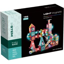 Joc Educativ Bufnitel Labirintul meu magnetic cu lumini 166 piese