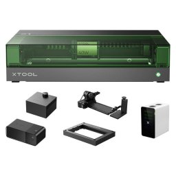 Kit All-In-One Masina de Gravat xTool S1 40W + Smart Air AssistÂ + Absorbitor de Fum SafetyProâ¢ AP2 + Set de Siguranta Impotriva incendiilor + Set Accesorii Negru/Verde