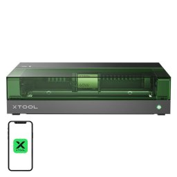 Masina de Gravat cu Laser xTool S1 40W Basic + Smart Air Assist si Accesorii Negru/Verde