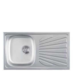 Chiuveta Bucatarie Metalac Luna Flex 1D 770 x 435MM Gaura Sifon 90MM Inox