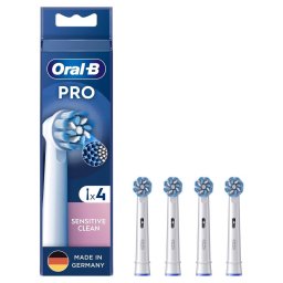 Braun Oral-B Pro Sensitive Clean brush heads 4-pack (white)