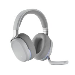 Casti Gaming Fractal Design Scape Light (FD-HS-SCA1-02) Wireless Bluetooth Microfon Detasabil Iluminare RGB Alb/Gri