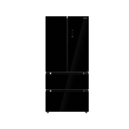 Combina Frigorifica Heinner HCFD-M516INVHGBKE++ No Frost 516L Clasa E Display LED Touch Sticla Negru
