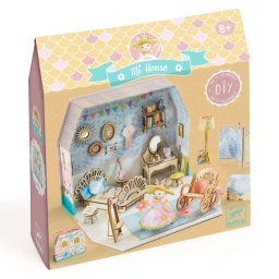 Jucarie Educativa Djeco Casuta miniaturala Alba +6 ani