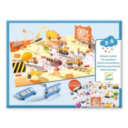 Set Creativ Stickere Reutilizabile Djeco Masini +3 ani