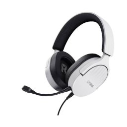 Casti Trust cu Fir GXT 489W Fayzo Alb-Negru