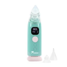 Aspirator Nazal MOMINI NasoClear pentru Bebelusi Baterie 600mAh Verde