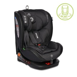 Scaun Auto Copii Lorelli Ares Isofix i-Size Rotativ 360 Grade 40-150CM 0 Luni - 12 Ani Negru Jasper