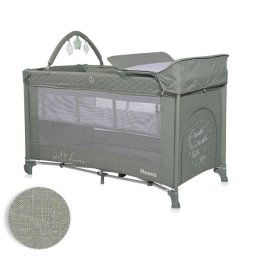 Pat Copii Lorelli Pliabil Noemi Plus 2 Nivele Cu Accesorii Iceberg Green Star