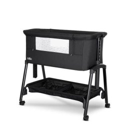 Pat Copii Lorelli Pliabil Co-Sleeper Millie 0 Luni+ Max. 9Kg Inaltime Reglabila 7 Pozitii Sistem Antireflux Plasa De Tantari Saltea Inclusa Black