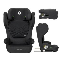 Scaun Auto Copii Lorelli Rigel i-Size Isofix Pliabil pentru Depozitare Usoara Tetiera Reglabila 3-12 Ani 100-150CM Negru
