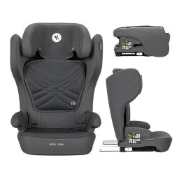 Scaun Auto Copii Lorelli Rigel i-Size Isofix Pliabil pentru Depozitare Usoara Tetiera Reglabila 3-12 Ani 100-150CM Gri