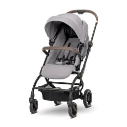 Carucior pentru Nou-Nascut Lorelli Makaya cu Scaun Rotativ 360 Grade Cadru din Aluminiu pana la 22Kg Grey