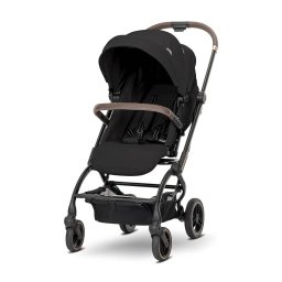 Carucior pentru Nou-Nascut Lorelli Makaya cu Scaun Rotativ 360 Grade Cadru din Aluminiu pana la 22Kg Black