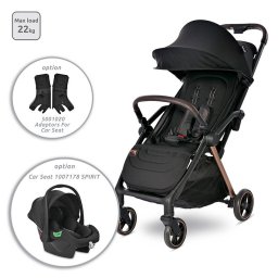 Carucior pentru Nou-Nascut Lorelli Autofold Loret Ultra-Light pana la 22 Kg Black Jasper