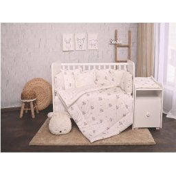 Set Lenjerie Lorelli Trend 8 Piese Bumbac Ranforce Blue Aeroplane