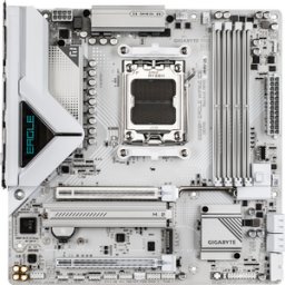 Placa de Baza Gigabyte B850M Eagle WiFi6E Ice AM5 DDR5 Bluetooth WI-FI mATX Alb
