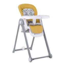 Scaun de Masa Bebelusi Lorelli Party Spatar Reglabil Cadru Aluminiu Pliere Compacta Galben Leather