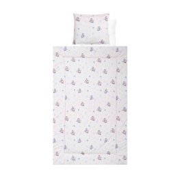 Set Lenjerie pentru Patut Lorelli 4 Piese Bumbac Ranforce Blue Aeroplane