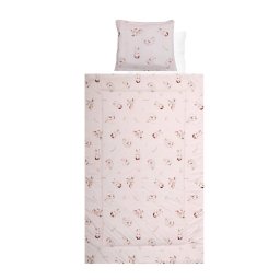 Set Lenjerie pentru Patut Lorelli 4 Piese Bumbac Ranforce Beige Bunnies