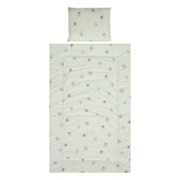 Lenjerie Patut Lorelli Cosy 3 Piese Bumbac Ranforce Friends Green