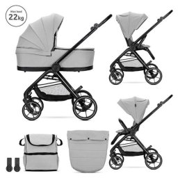 Carucior Lorelli Set 2 in 1 Venice Cadru din Aluminiu Sezut Reversibil Pana la 22 kg Grey