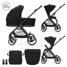Carucior Lorelli Set 2 in 1 Venice Cadru din Aluminiu Sezut Reversibil pana la 22 Kg Black