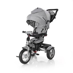 Tricicleta Multifunctionala 4in1 Lorelli Neo Air Roti Mari cu Camera 1-3 Ani Max 20KG Grey Luxe