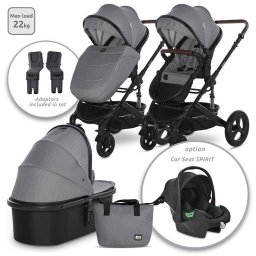 Carucior Lorelli Transformabil Boston de la 0 Luni pana la 22Kg Dolphin Grey
